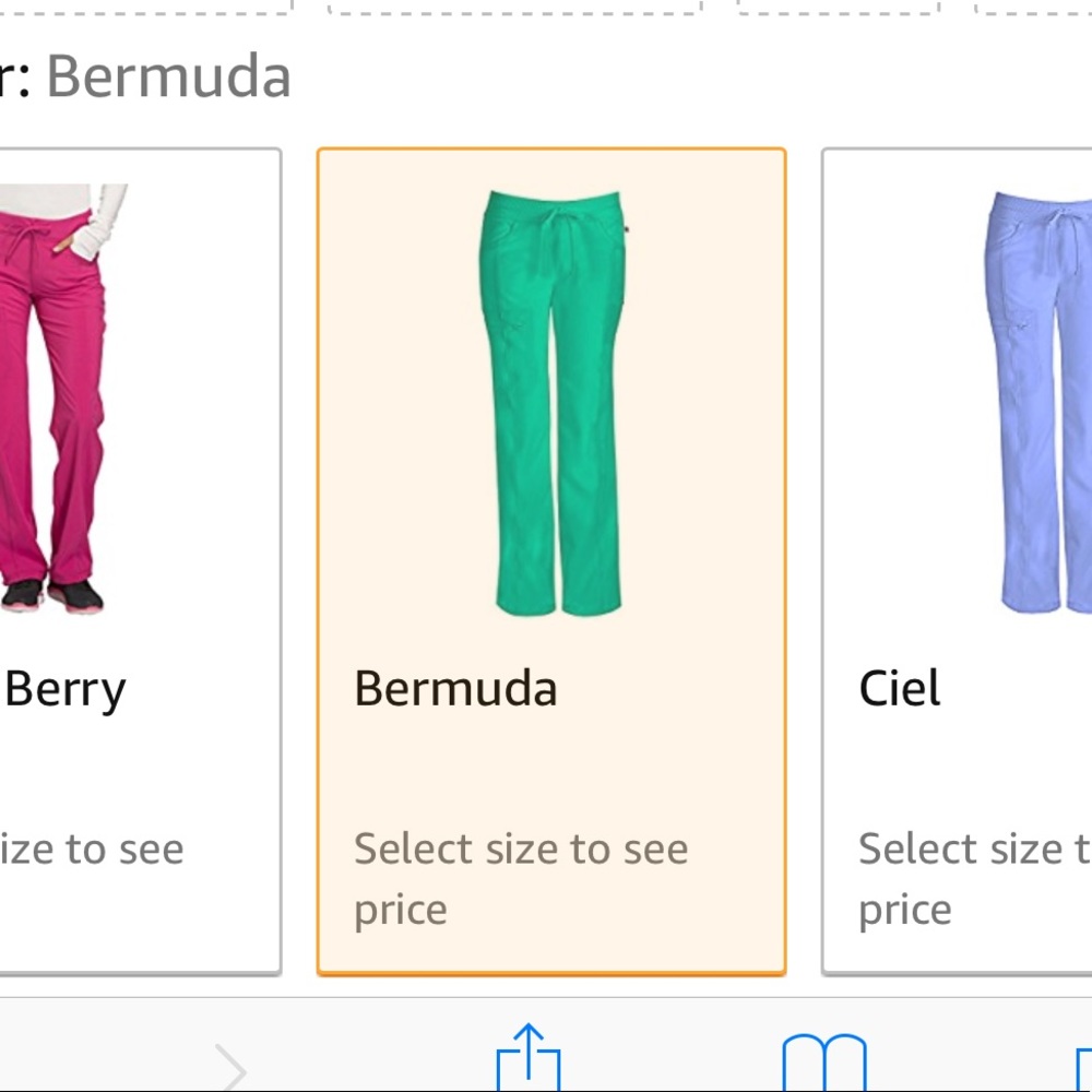 ISO Bermudagreen Cherokee Infinity Pants Size L/XL